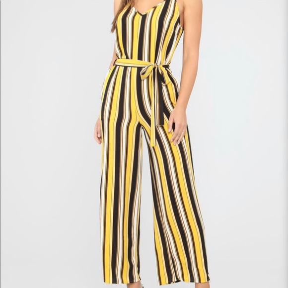 NWT stripe jumpsuit - Picture 2 of 2